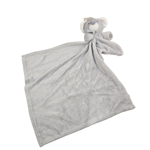 RZ By Rachel Zoe Gray Koala Baby Blanket Cuddly Friend Rattle Security Lovey - Picture 1 of 5